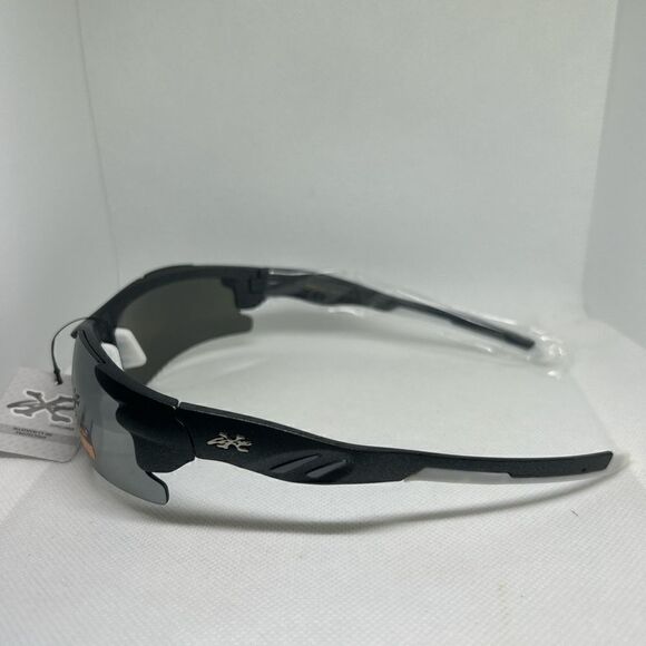 X-Loop Semi Rimless Wrap Mirrored Sunglasses - Picture 3 of 3